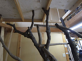 making the stairs and entrance