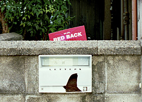 the red card presented by residents